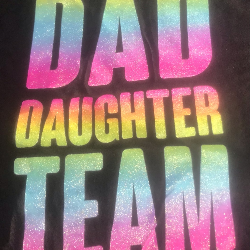 NWt 16 dad daughter team rainbow shirt family top - Picture 3 of 5
